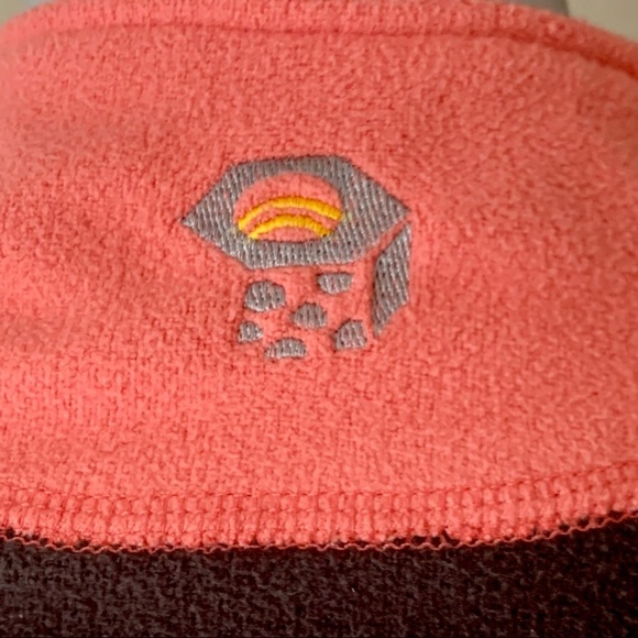 MOUNTAIN HARDWEAR 1/4 Zip Fleece Pullover Coral Pink Charcoal Grey Athletic SM - Picture 10 of 12